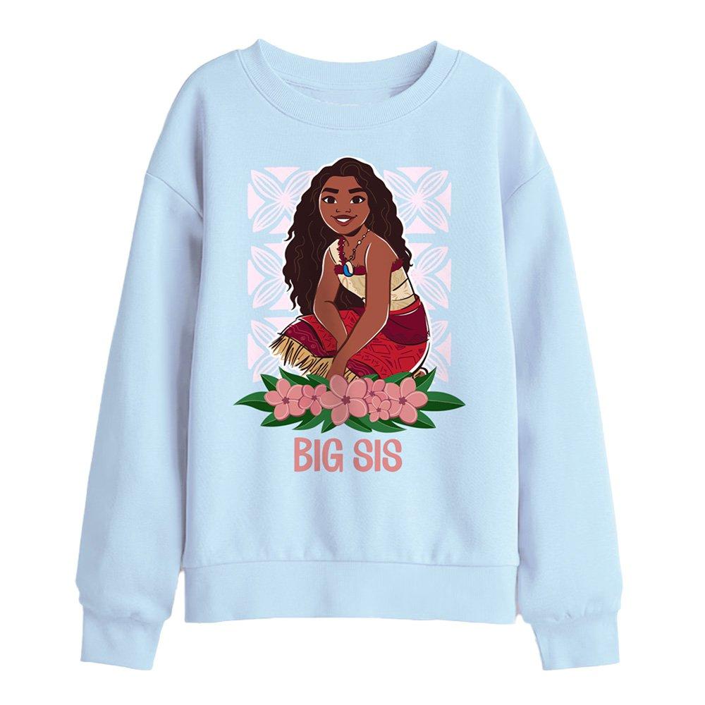 Light Blue - Disney - Moana 2 Moana Big Sis Kids Sweatshirt Light Blue - 1