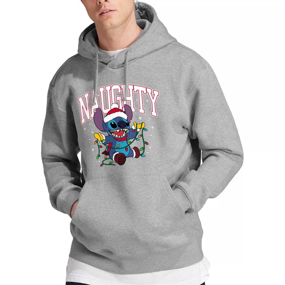 Light Grey - Disney - Lilo & Stitch Naughty Stitch Christmas Lights Hood - 1