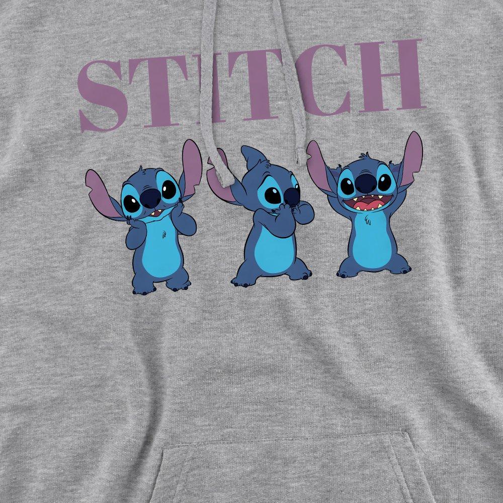 Light Grey - Disney - Lilo & Stitch Poses Hoodie Light Grey - 2