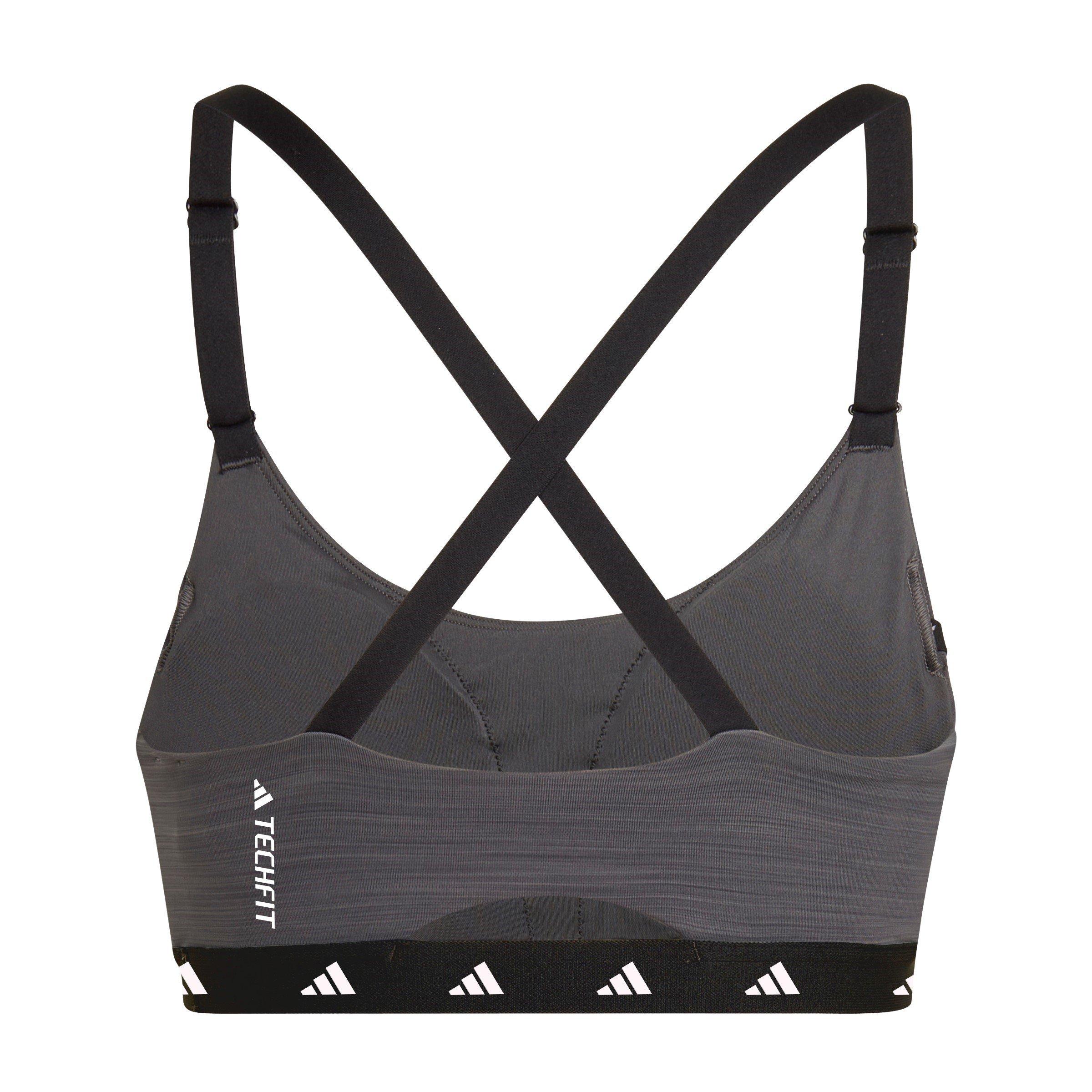 Dgreyh/Negro - adidas - Aeroimpact Training Light-Support Techfit Bra Ld99 - 2