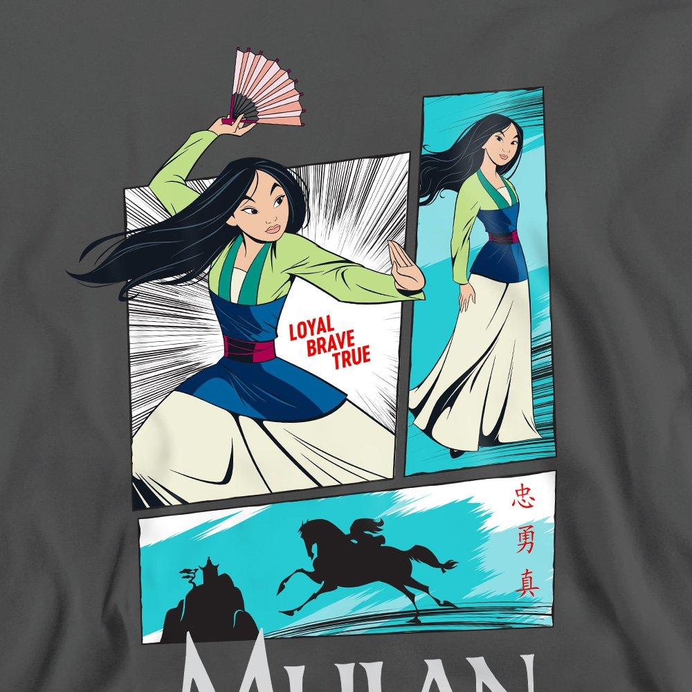 Charcoal - Disney - Mulan Action Panels Sweatshirt Charcoal - 2