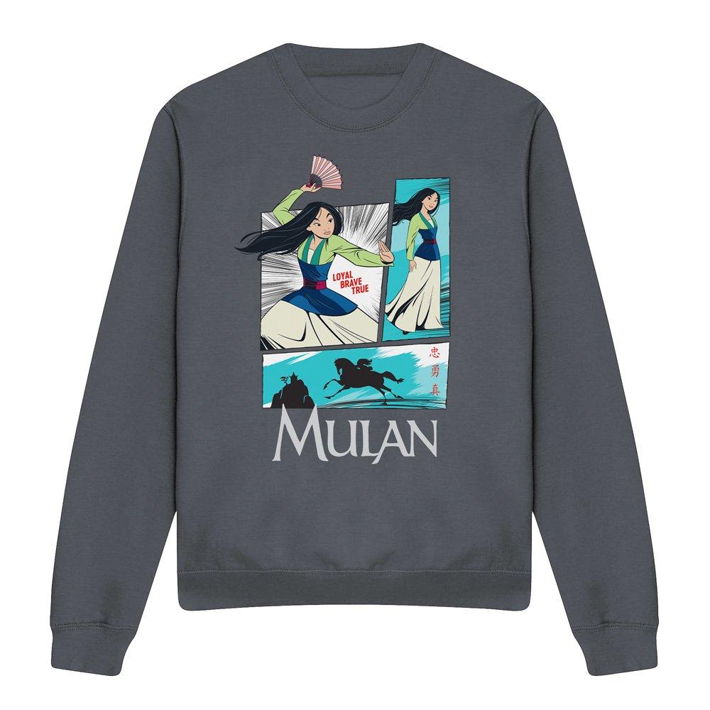 Charcoal - Disney - Mulan Action Panels Sweatshirt Charcoal - 4