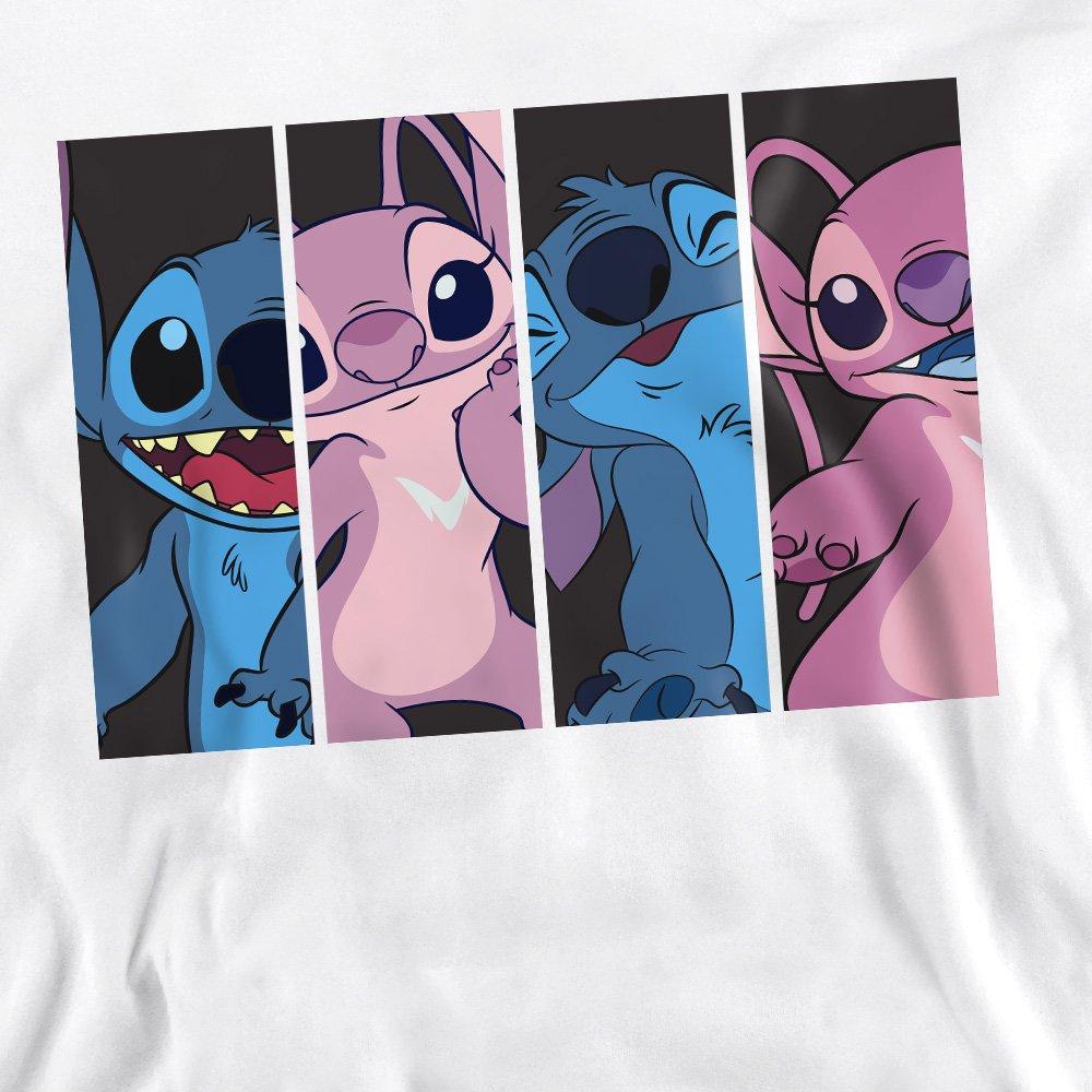 White - Disney - Lilo & Stitch Angel Stitch Boxes Sweatshirt White - 2