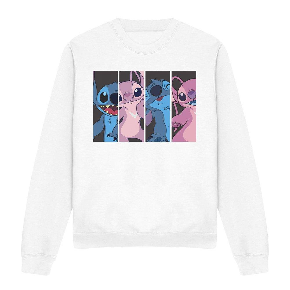 White - Disney - Lilo & Stitch Angel Stitch Boxes Sweatshirt White - 4