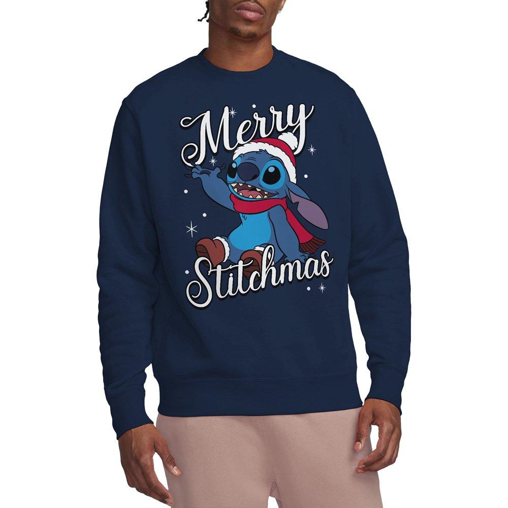 Navy - Disney - Lilo & Stitch Merry Stitchmas Santa Hat Sweatshirt - 1