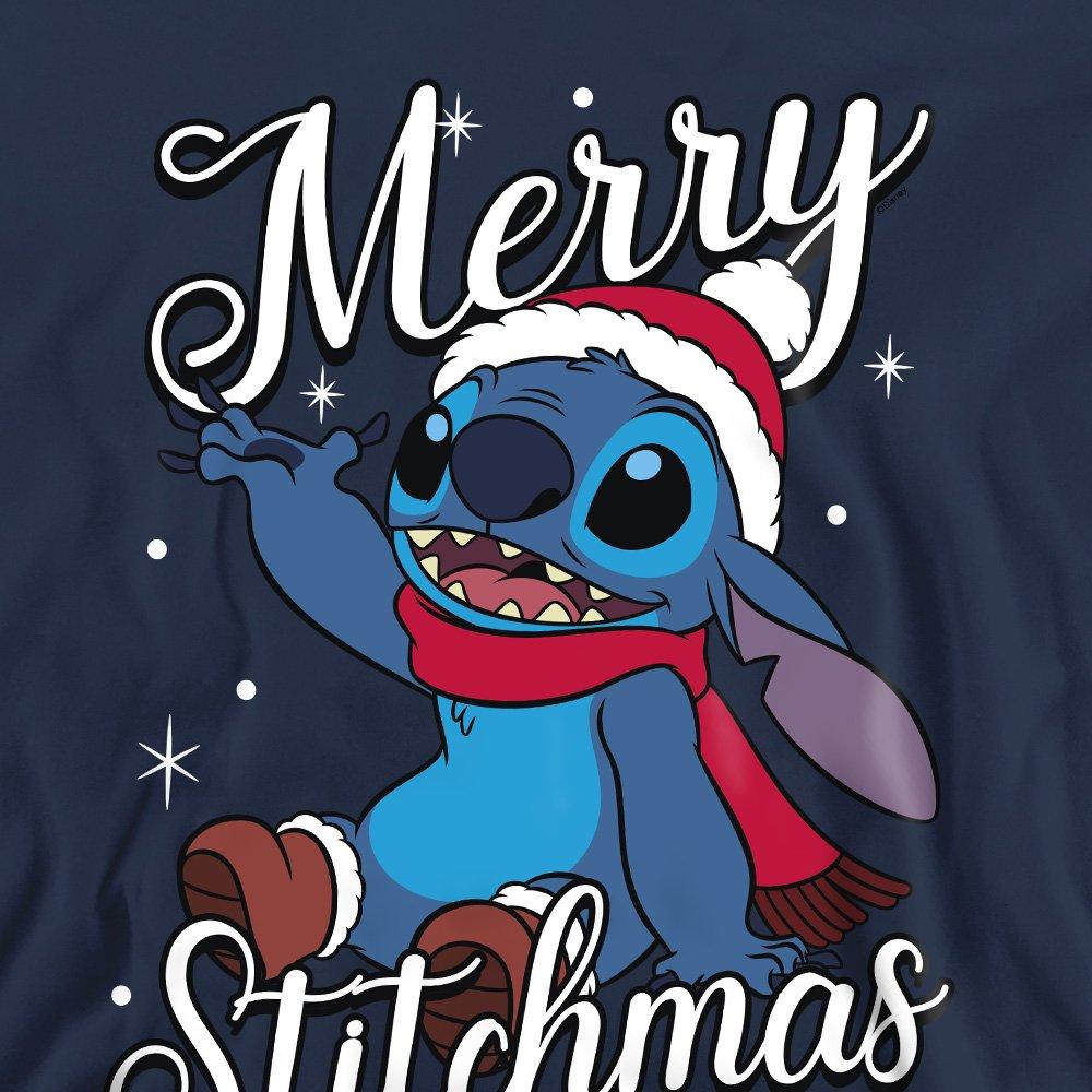 Navy - Disney - Lilo & Stitch Merry Stitchmas Santa Hat Sweatshirt - 2