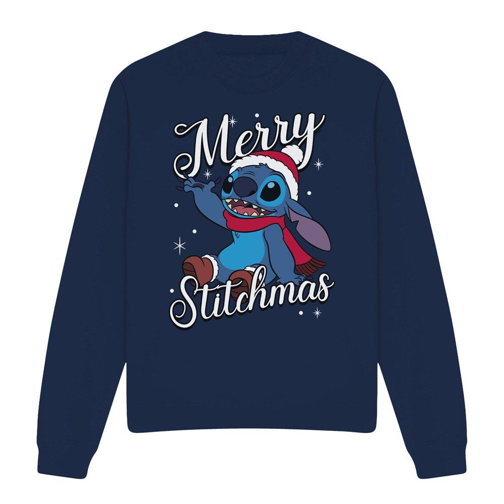 Navy - Disney - Lilo & Stitch Merry Stitchmas Santa Hat Sweatshirt - 4