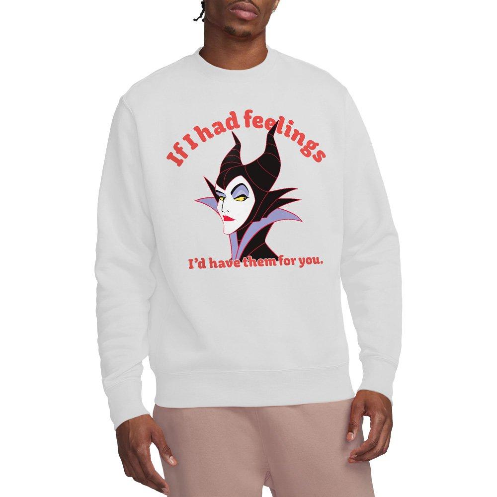 White - Disney - Maleficent If I Had Feelings Sweatshirt White - 1