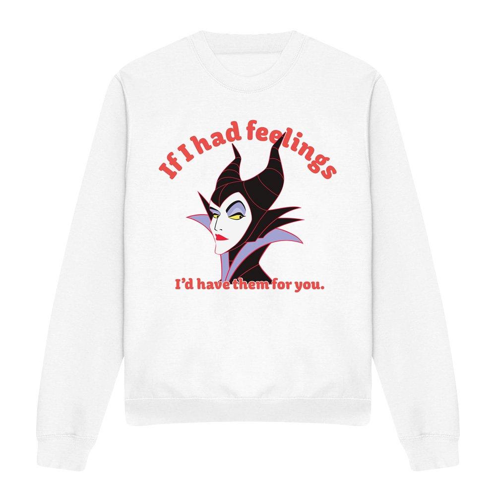 White - Disney - Maleficent If I Had Feelings Sweatshirt White - 4