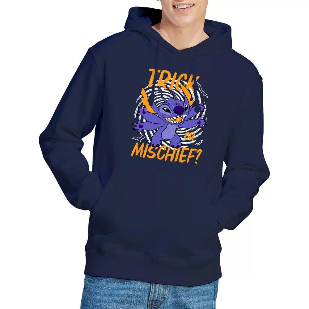 Navy - Disney - Lilo & Stitch Trick or Mischief Mens Hoodie Navy - 1