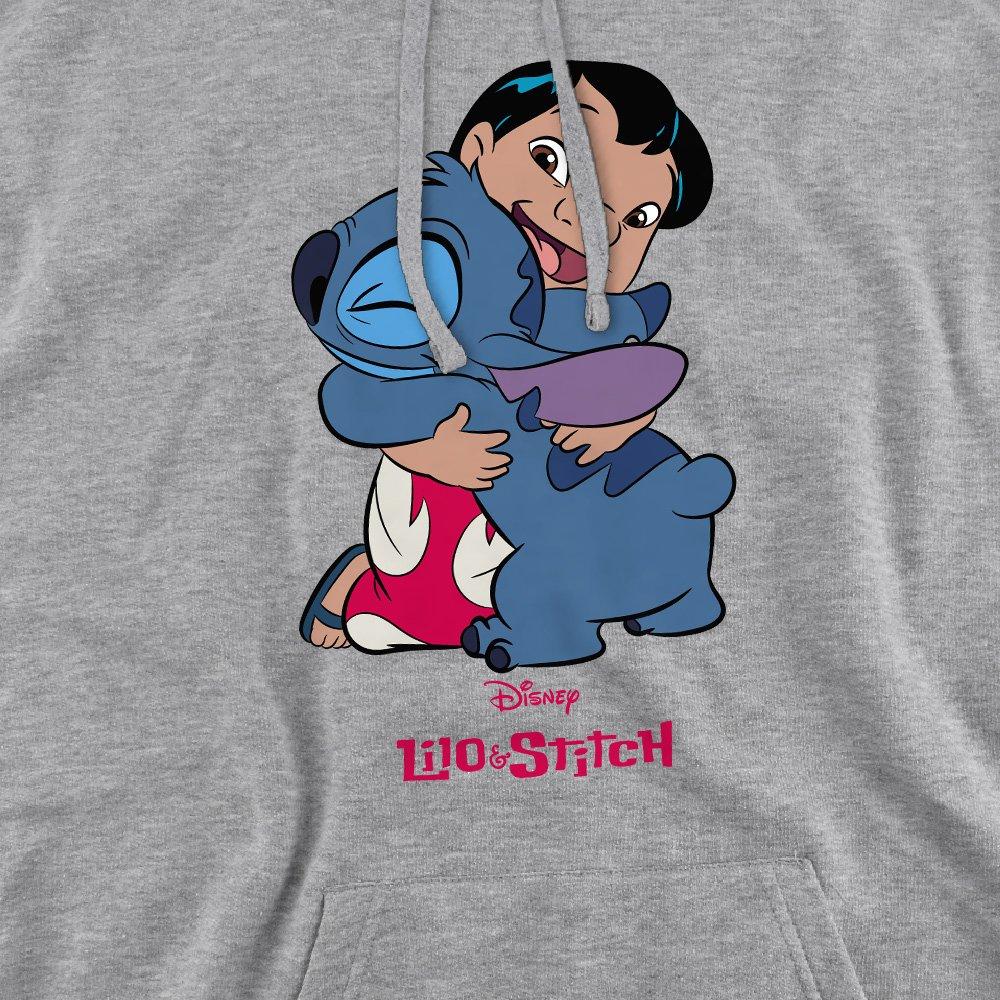 Light Grey - Disney - Lilo & Stitch 90s Hug Hoodie Light Grey - 2