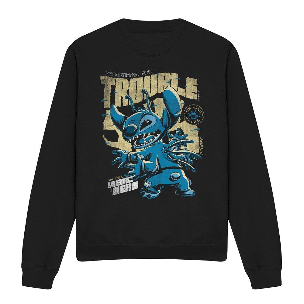 Black - Disney - Lilo And Stitch Trouble Comic Sweatshirt Black - 4