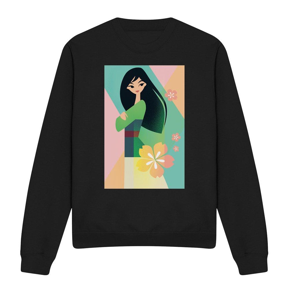 Black - Disney - Mulan Simplistic Illustration Sweatshirt Black - 4