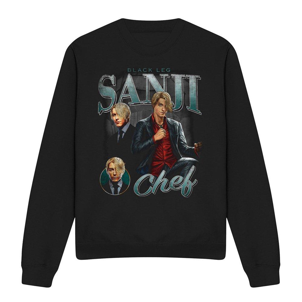 Black - One Piece - One Piece Sanji Homage Sweatshirt Black - 4