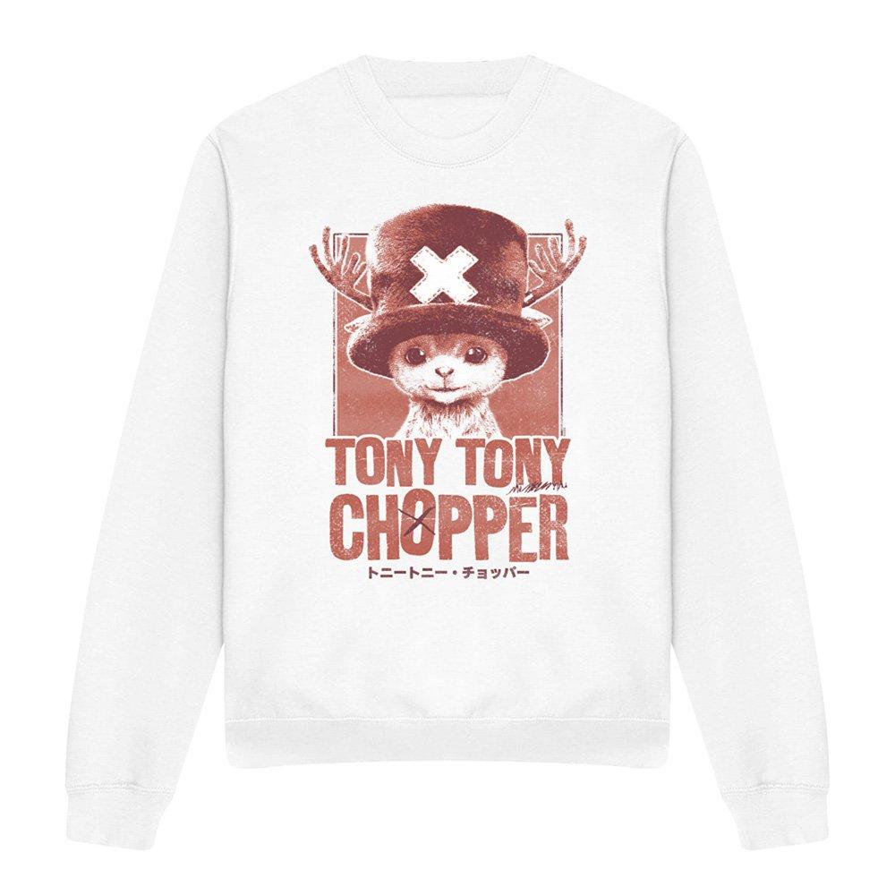 White - One Piece - Chopper Tonal Portrait Sweatshirt White - 4