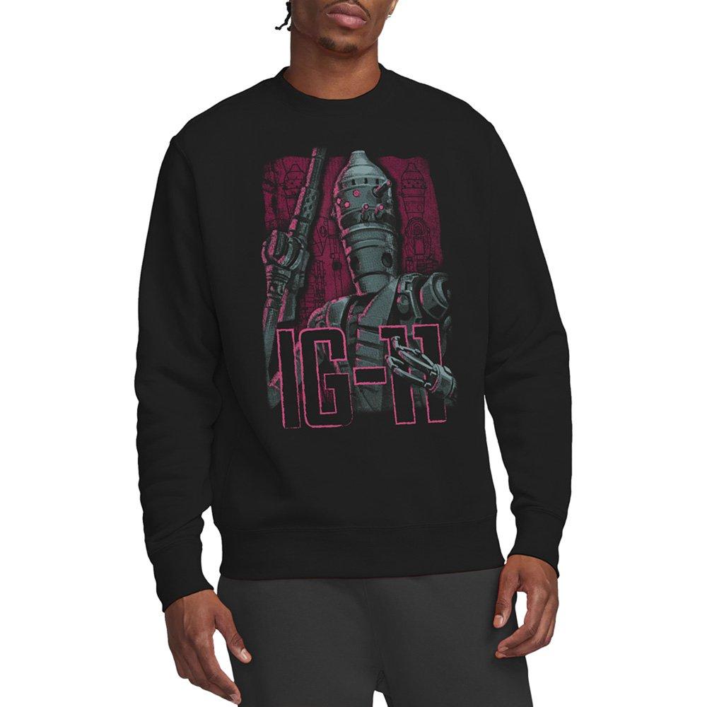 Black - Star Wars - The Mandalorian Bounty Hunter Ig11 Sweatshirt Bla - 1
