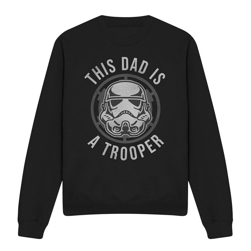 Black - Star Wars - Star Wars Fathers Day Dad is a Trooper Sweatshirt - 4