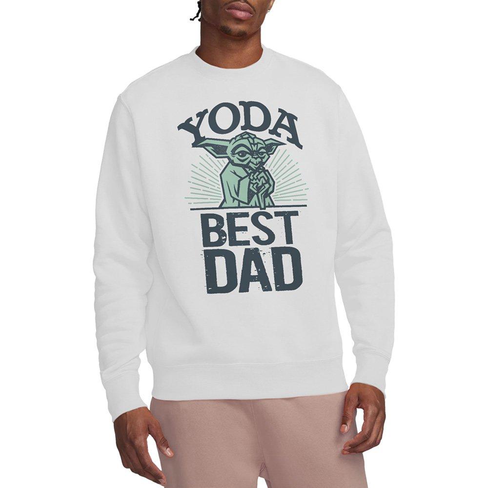 White - Star Wars - Star Wars Fathers Day Yoda Best Dad Sweatshirt - 1