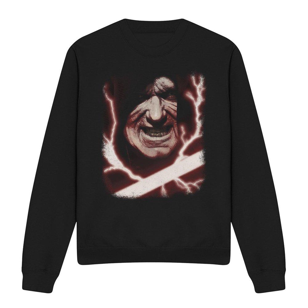 Black - Star Wars - Star Wars Darth Palpatine Large Face Sweatshirt B - 4