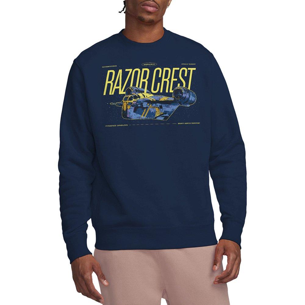 Navy - Star Wars - The Mandalorian Grogu Razor Crest Gunship Sweatshi - 1
