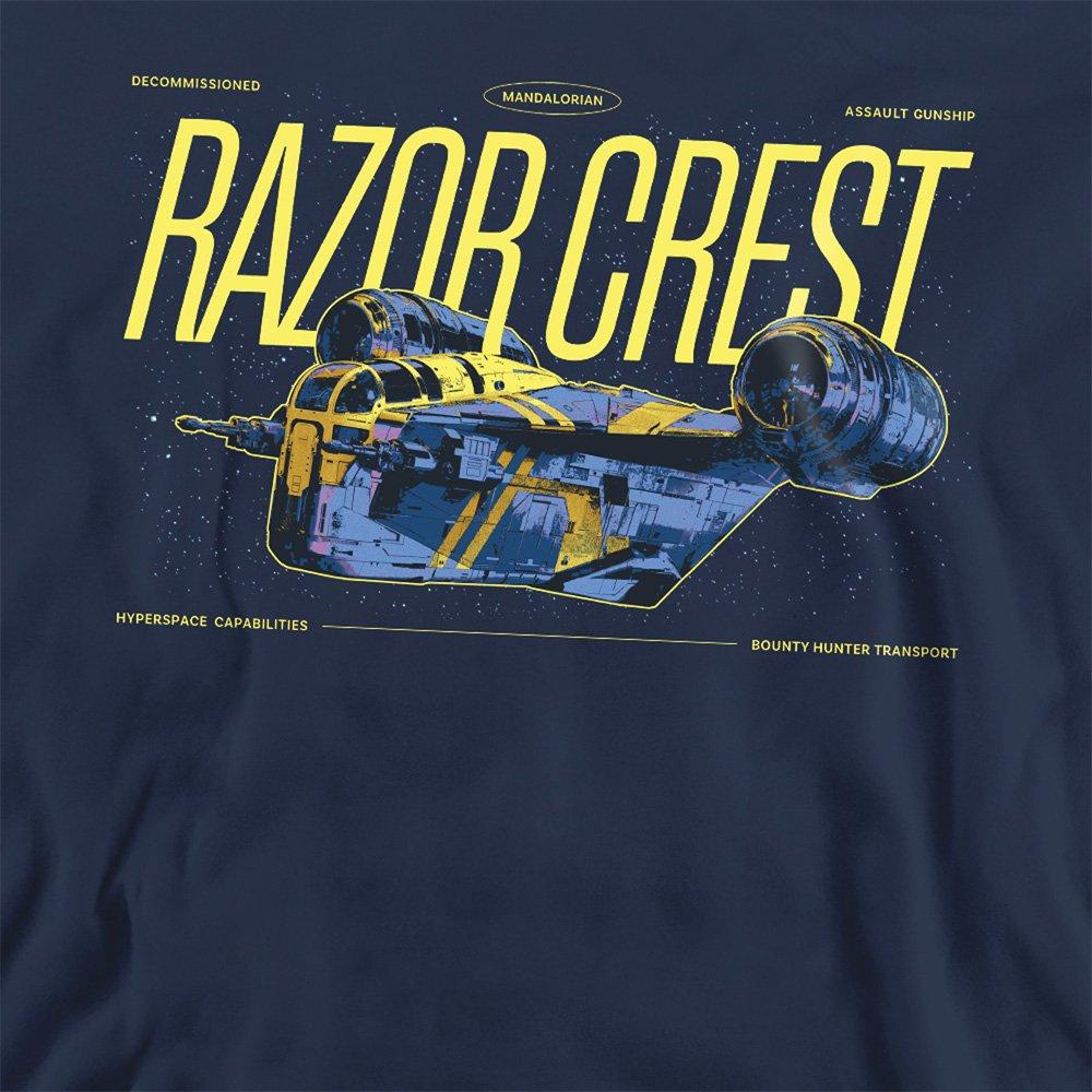 Navy - Star Wars - The Mandalorian Grogu Razor Crest Gunship Sweatshi - 2