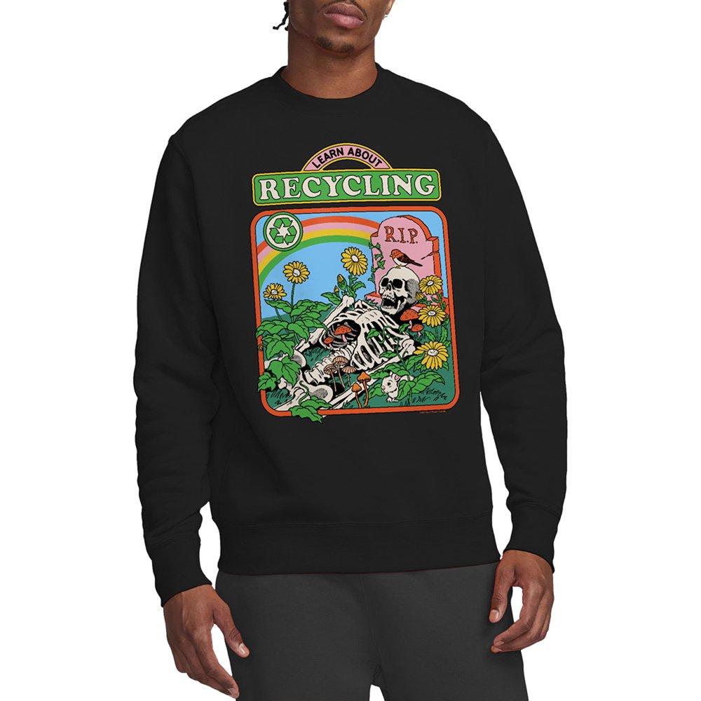 Black - Steven Rhodes - Steven Rhodes Learn About Recycling Sweatshirt Bl - 1