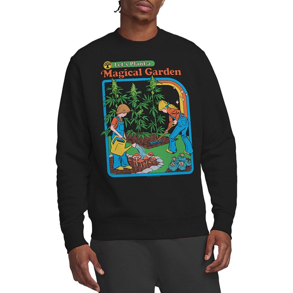Black - Steven Rhodes - Steven Rhodes Magical Garden Sweatshirt Black - 1