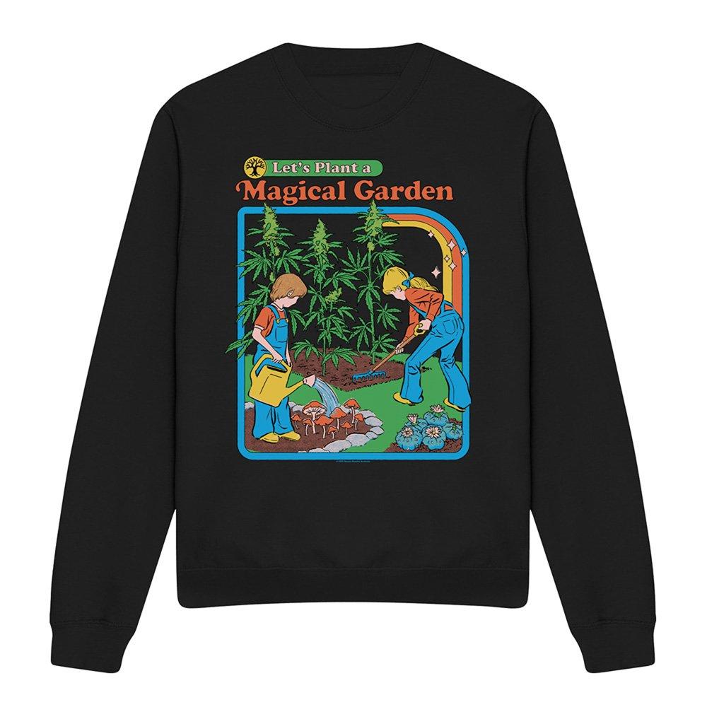 Black - Steven Rhodes - Steven Rhodes Magical Garden Sweatshirt Black - 4