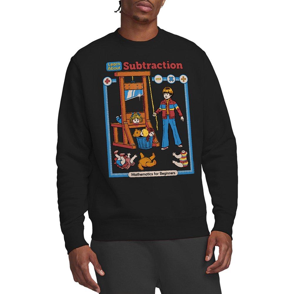 Black - Steven Rhodes - Steven Rhodes Learn About Subtraction Sweatshirt - 1