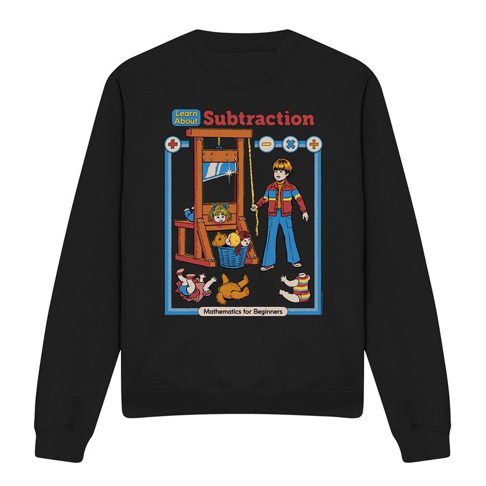 Black - Steven Rhodes - Steven Rhodes Learn About Subtraction Sweatshirt - 4