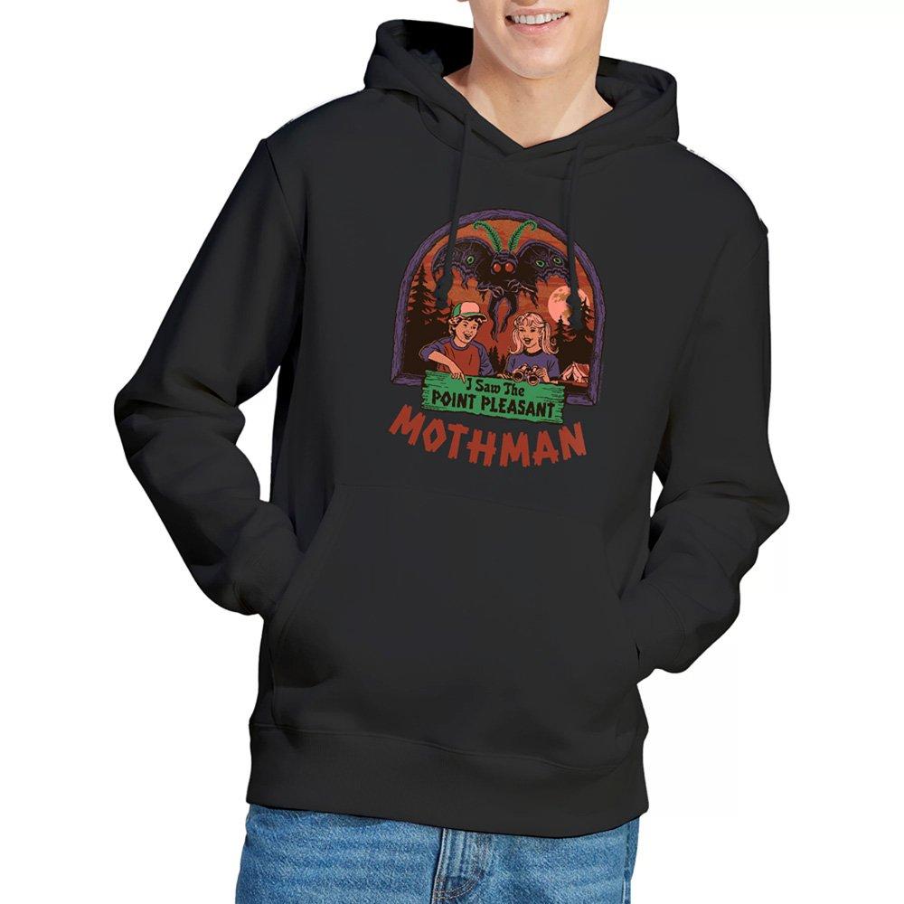 Black - Steven Rhodes - Steven Rhodes I Saw The Mothman Hoodie Black - 1
