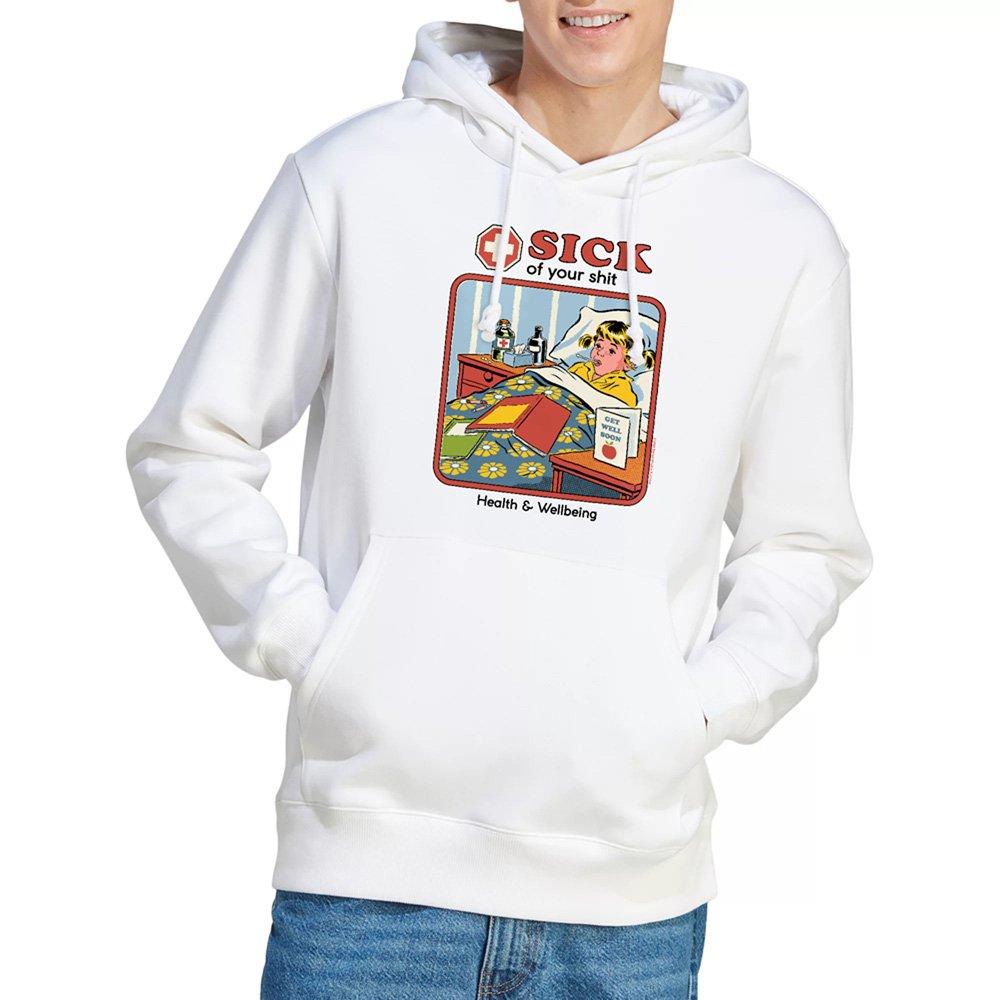 White - Steven Rhodes - Steven Rhodes Sick Of Your Sh Hoodie White - 1