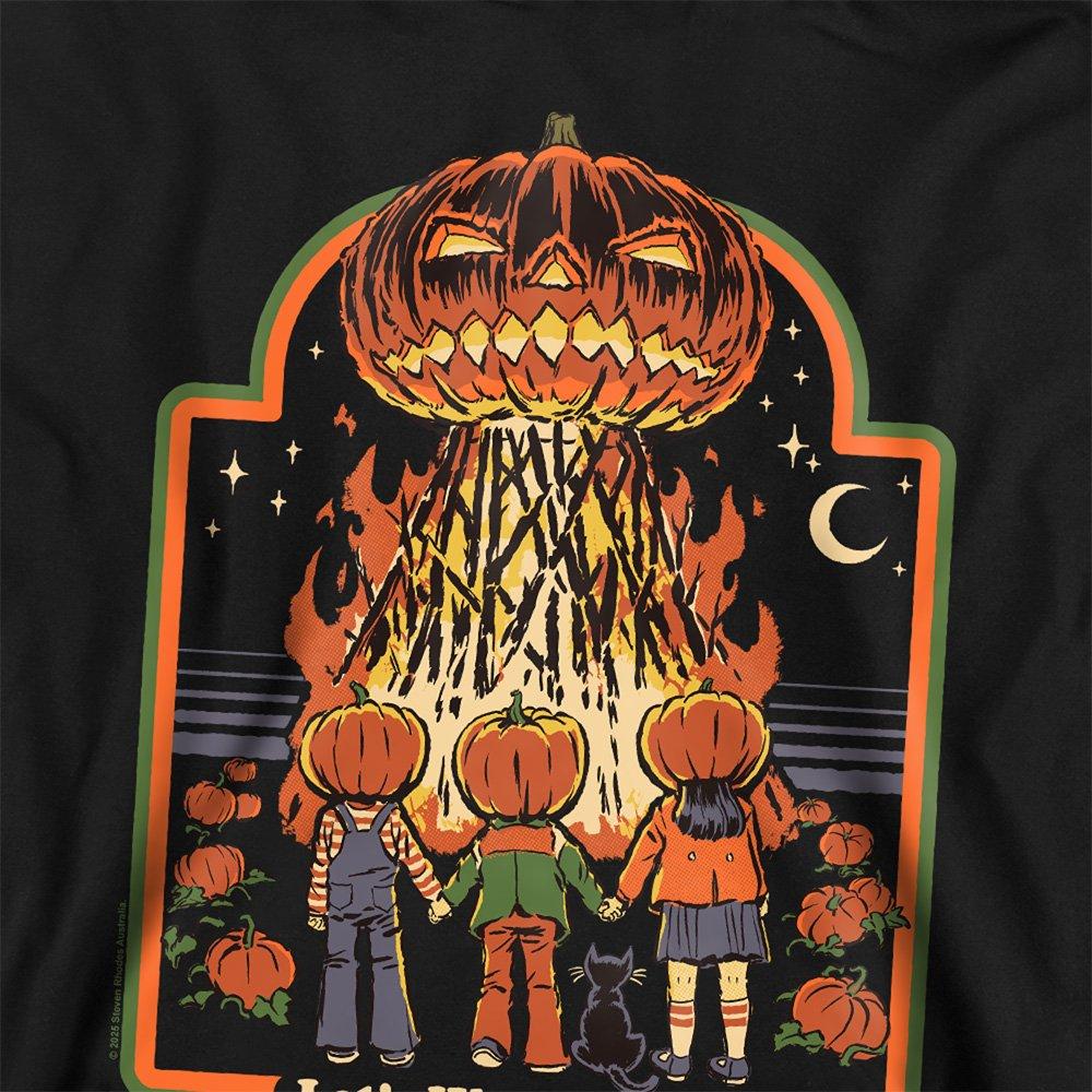 Black - Steven Rhodes - Steven Rhodes Pumpkin Master Youth Kids Hoodie Bl - 2