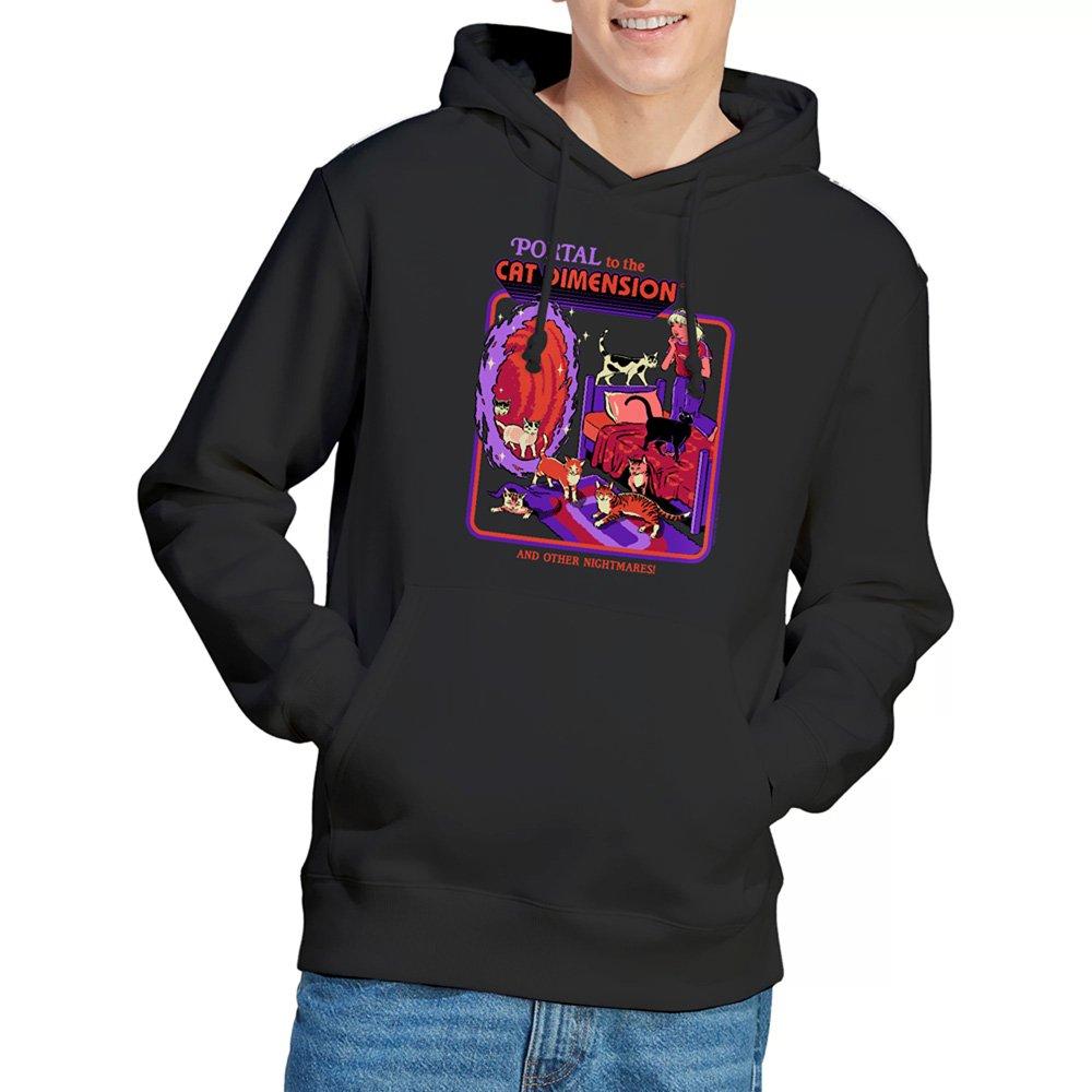 Black - Steven Rhodes - Steven Rhodes Cat Dimension Hoodie Black - 1