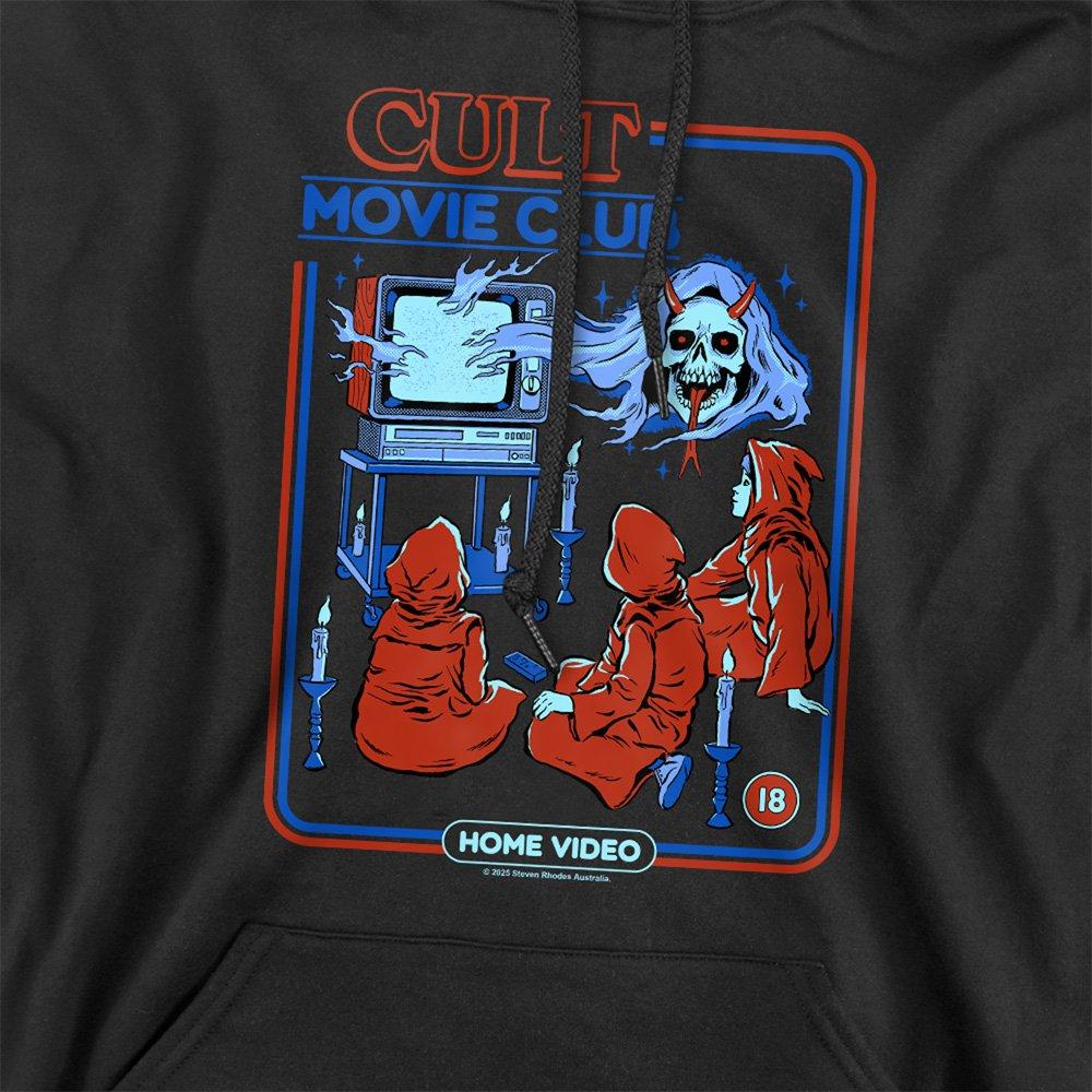 Black - Steven Rhodes - Steven Rhodes Cult Movie Club Hoodie Black - 2