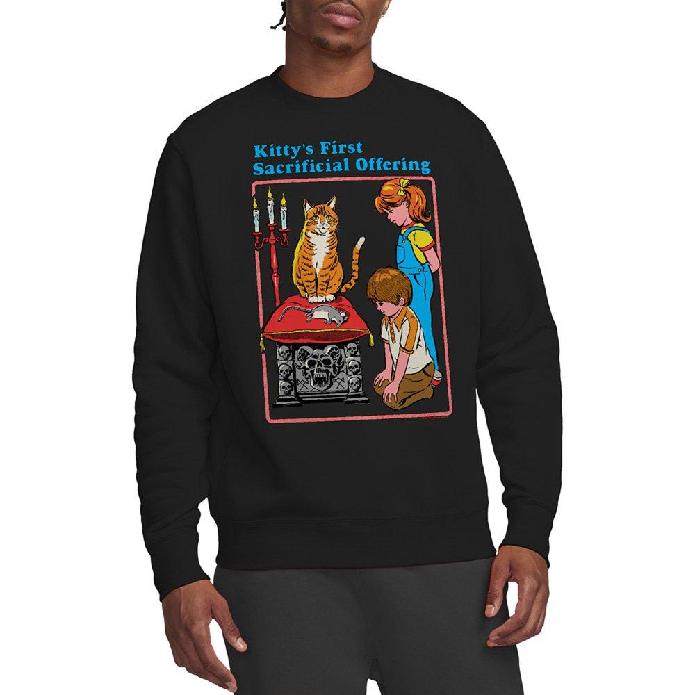 Black - Steven Rhodes - Steven Rhodes Kittys First Offering Sweatshirt Bl - 1