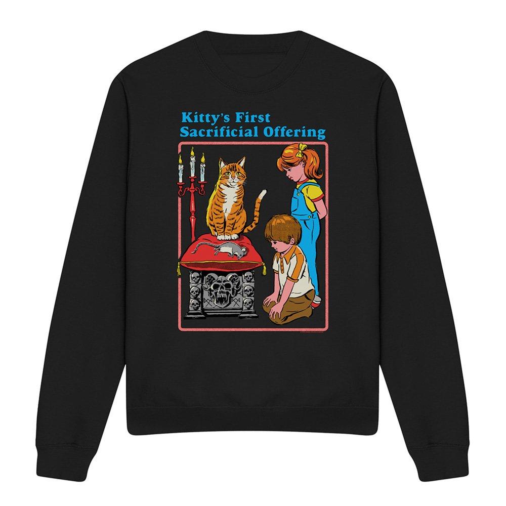 Black - Steven Rhodes - Steven Rhodes Kittys First Offering Sweatshirt Bl - 4