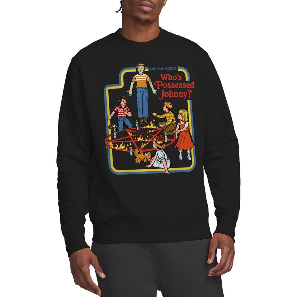 Black - Steven Rhodes - Steven Rhodes WhoS Possessed Johnny Sweatshirt B - 1