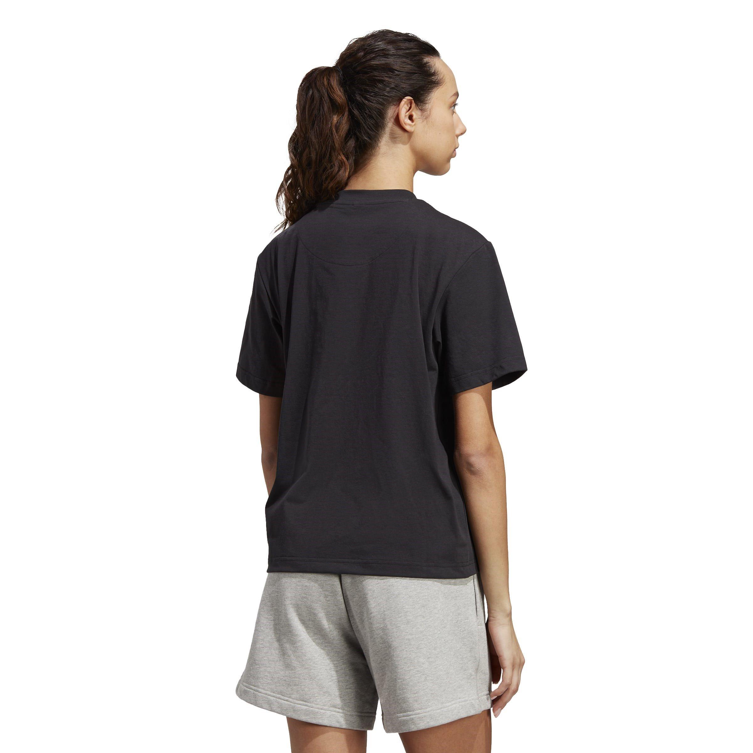 black - adidas by Stella McCartney - Women's Regular Fit Short-Sleeve Performance Gym Top - 2