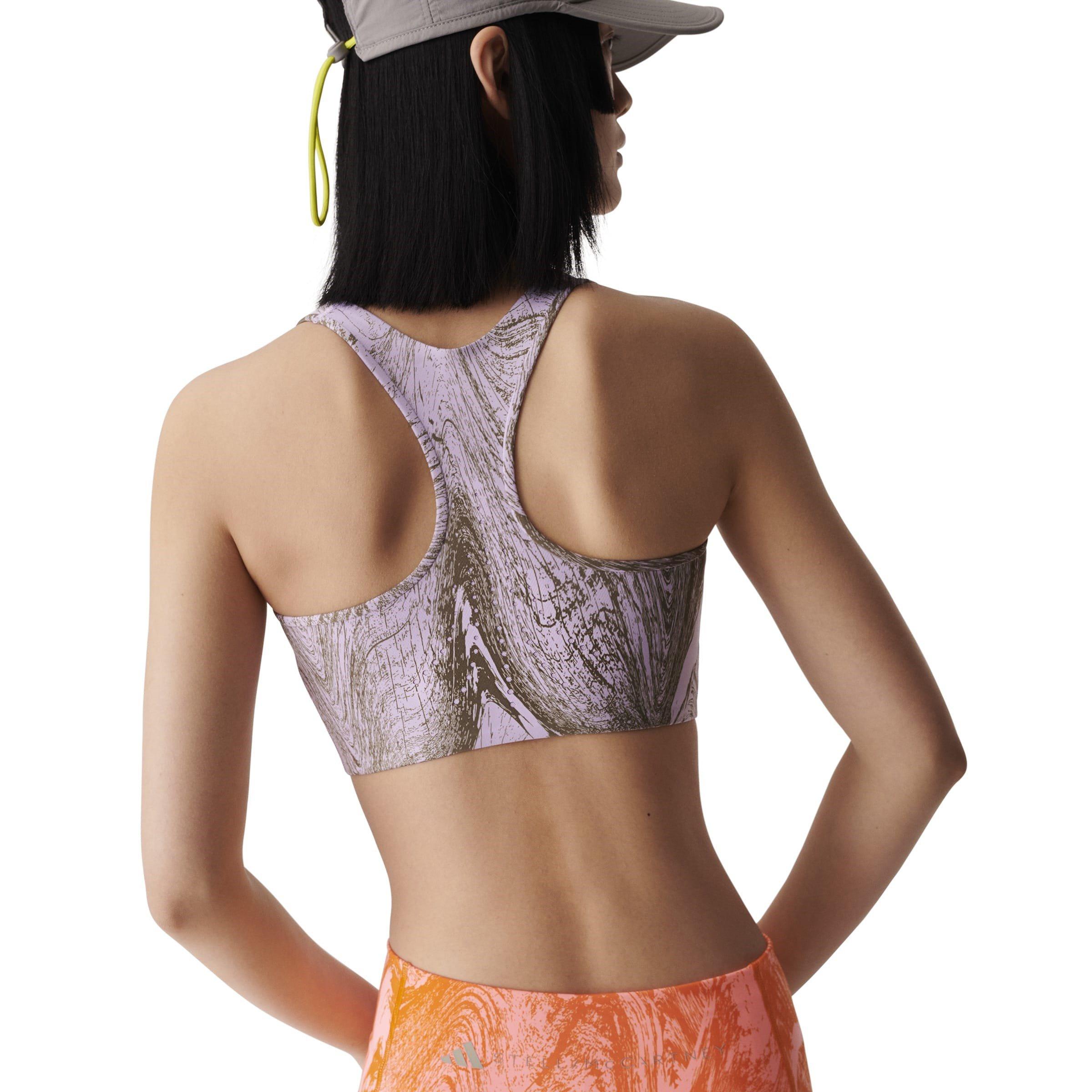 purple/olive - adidas by Stella McCartney - Women's True Purpose Power Medium Impact Sports Bra - 2