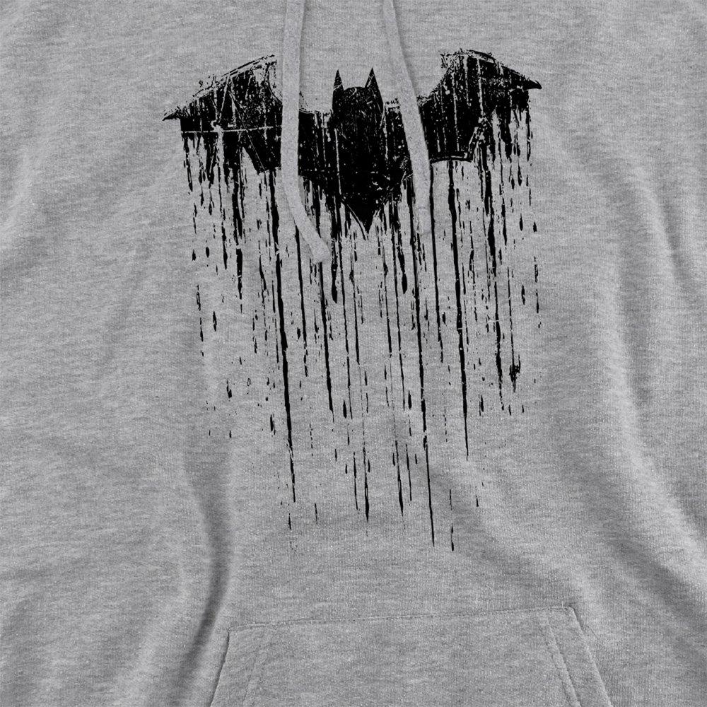 Grey - Batman - Comics Batman Paint Mens Pullover Hoodie Grey - 2