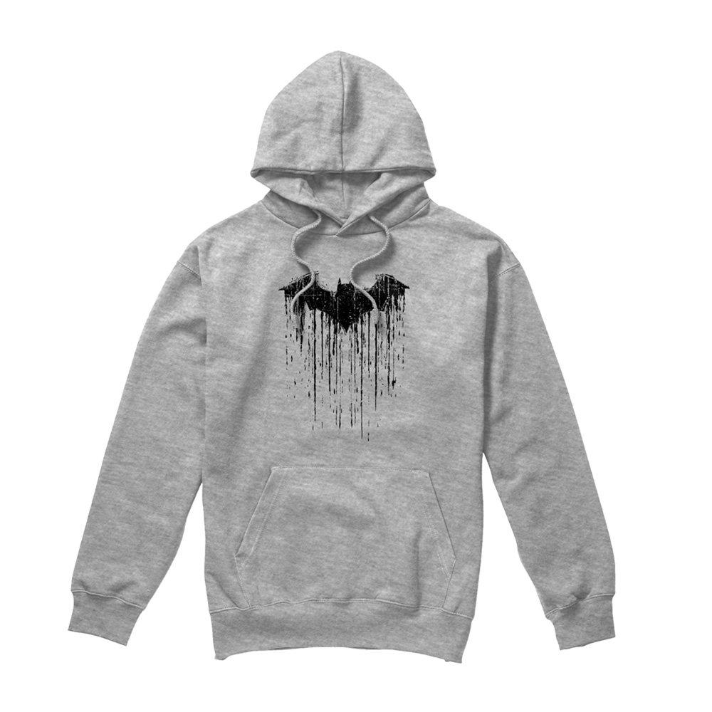 Grey - Batman - Comics Batman Paint Mens Pullover Hoodie Grey - 4