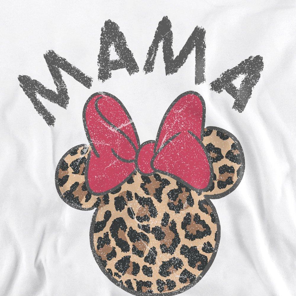 White - Minnie Mouse - Minnie Mouse Mothers Day Leopard Print Mama Sweat - 2
