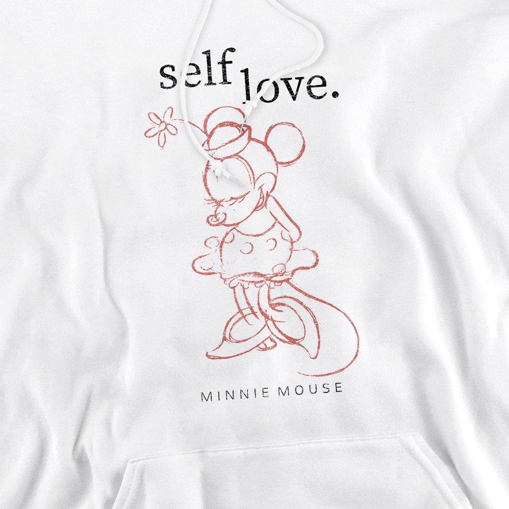 White - Minnie Mouse - Minnie Mouse Self Love Valentines Day Mens Hoodie - 2