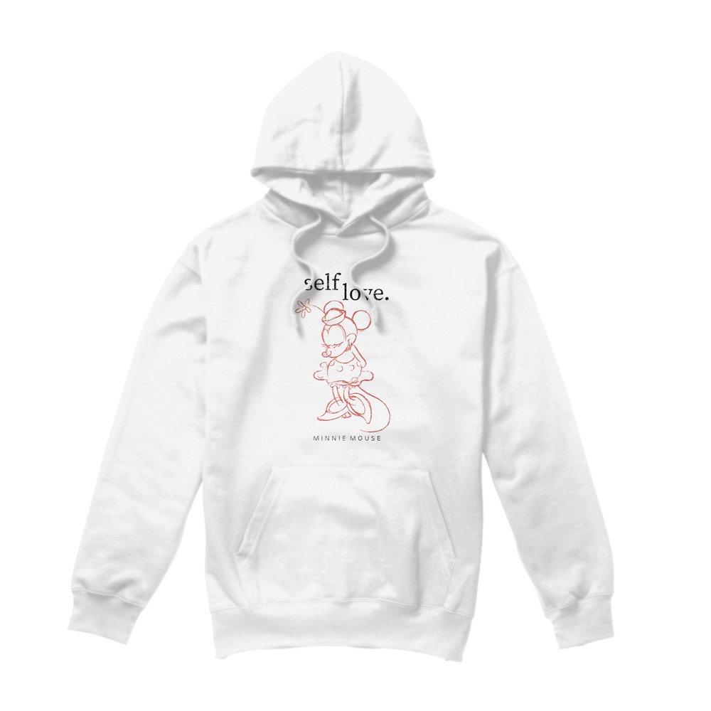 White - Minnie Mouse - Minnie Mouse Self Love Valentines Day Mens Hoodie - 4