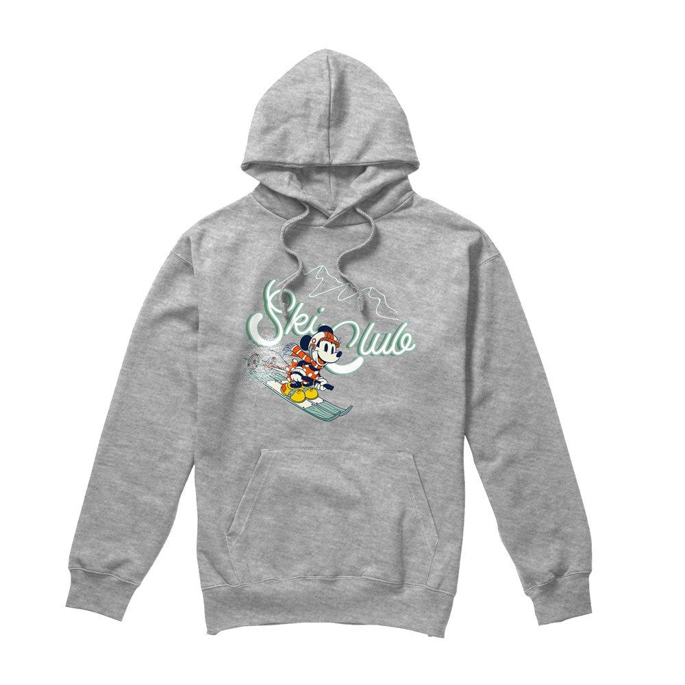 Light Grey - Minnie Mouse - Minnie Mouse Ski Club Mens Hoodie Light Grey - 4