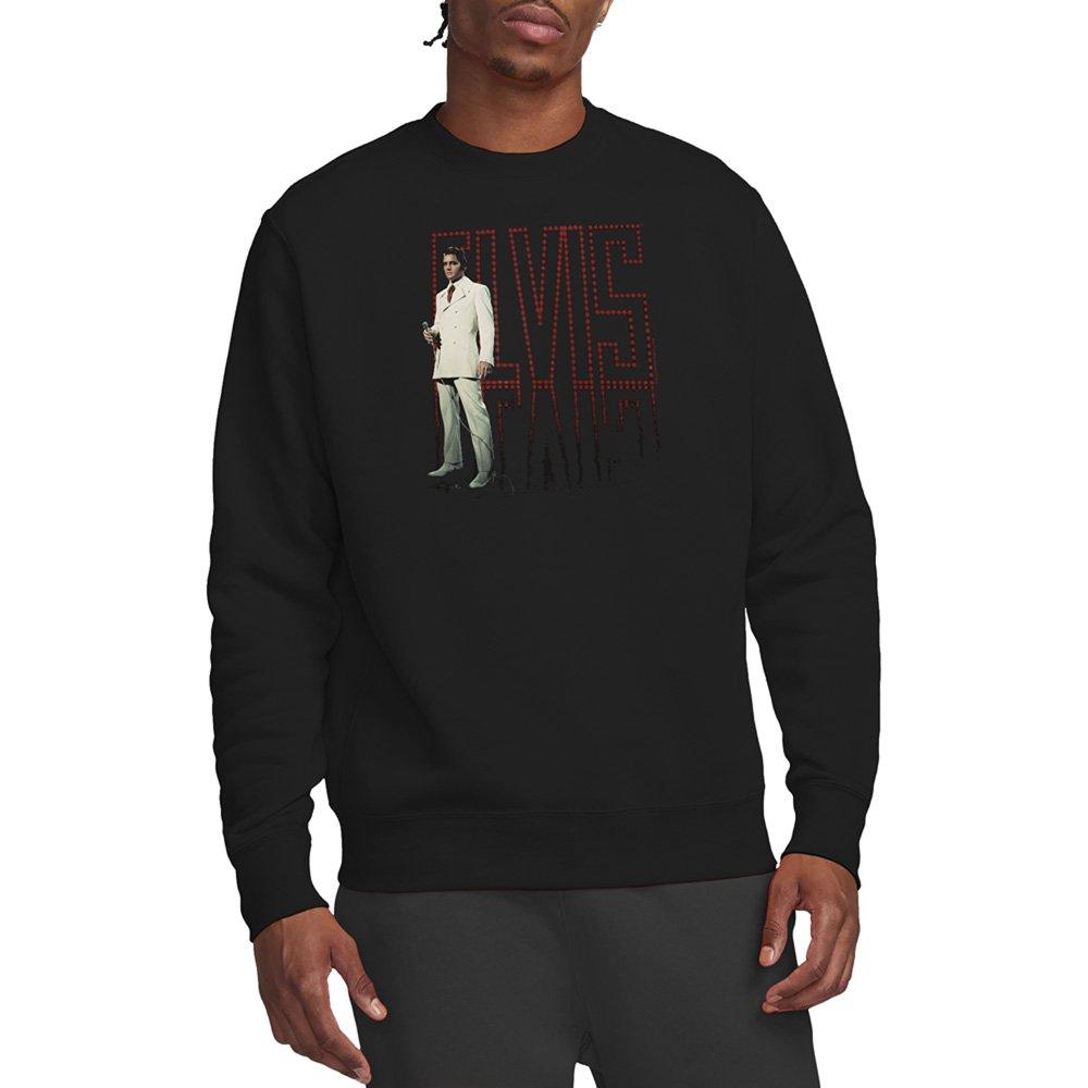 Black - Elvis Presley - White Suit Sweatshirt Black - 1