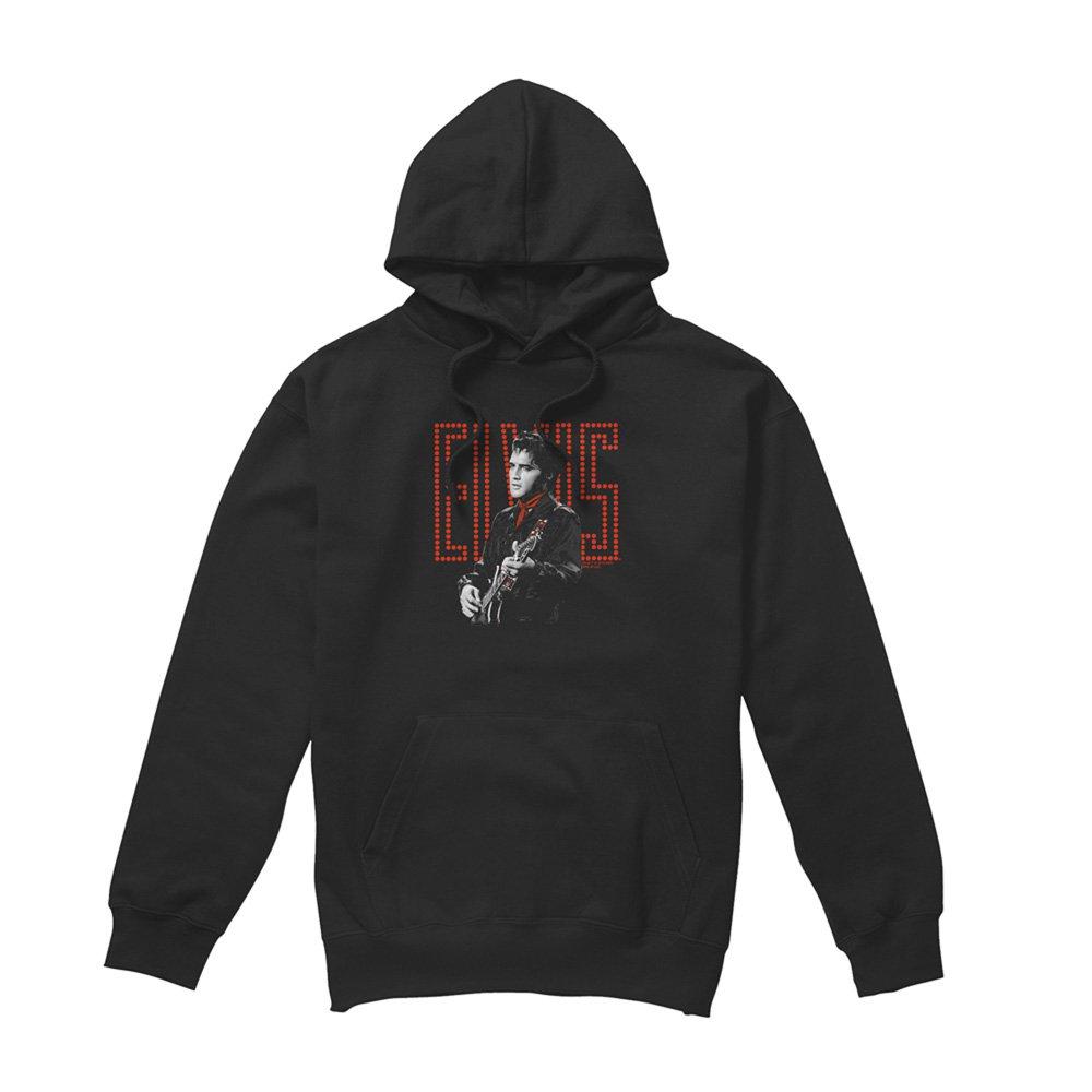 Black - Elvis Presley - Elvis Presley Red Guitarman Hoodie Black - 4