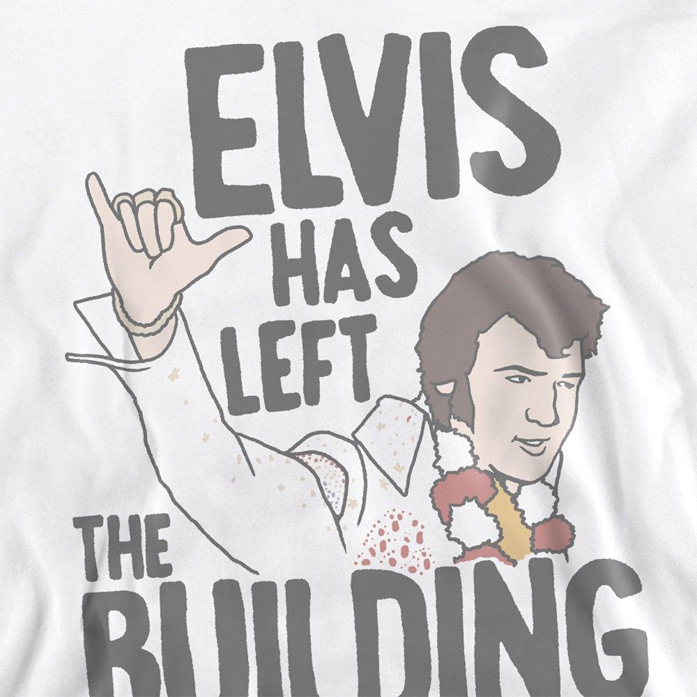 White - Elvis Presley - Elvis Has Left The Building Sweatshirt White - 2