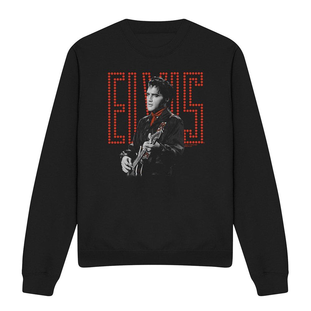 Black - Elvis Presley - Elvis Presley Red Guitarman Sweatshirt Black - 4